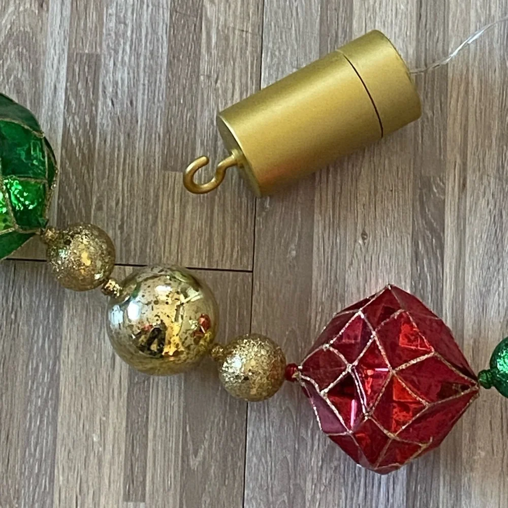 Set of 5/ ￼ vintage light up string garland
